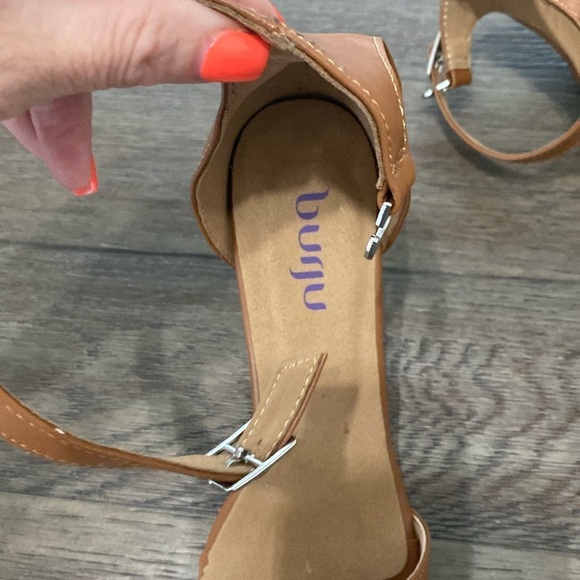 NWT BURJU Zoe True Nude shade 6 Classic Strappy Heeled Sandals | size 7 - Picture 7 of 10